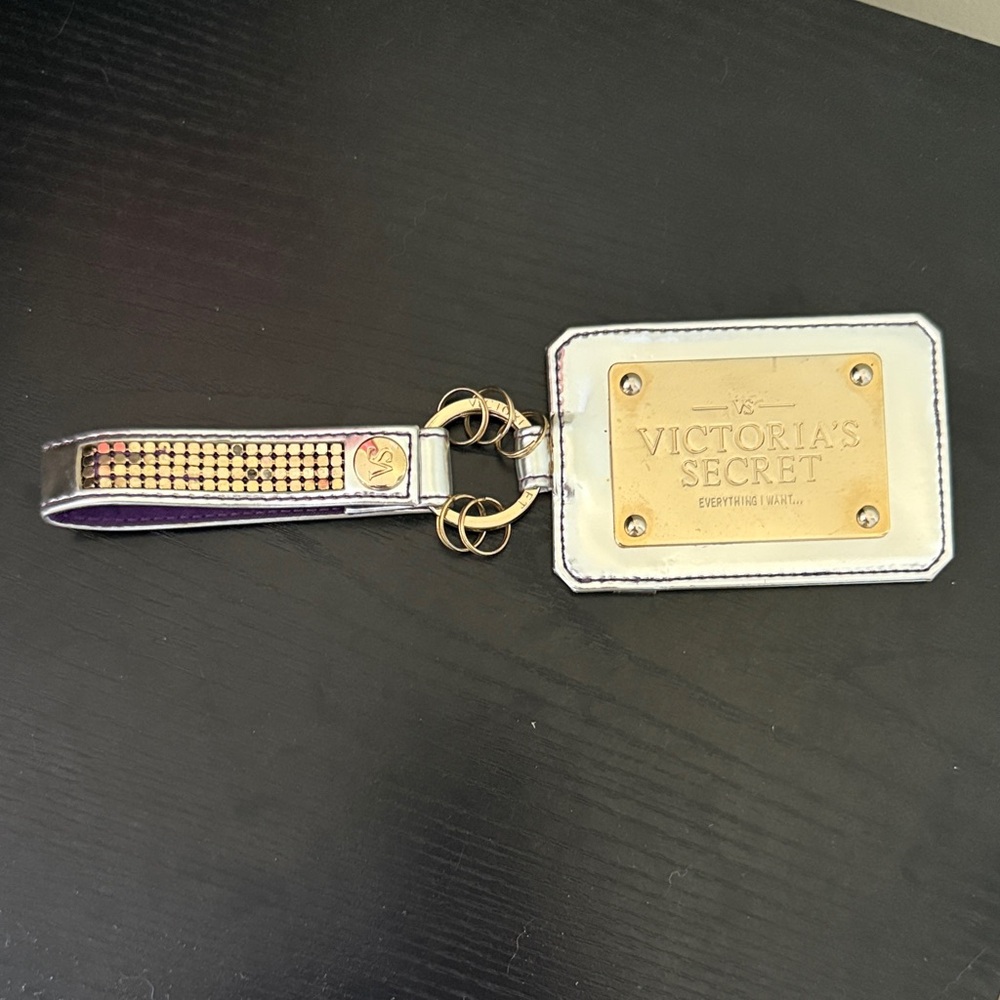 Victoria's Secret Gold and Silver Travel Bag Tag